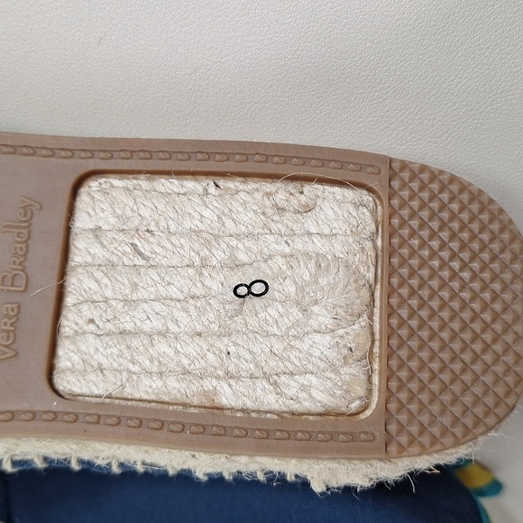 Vera Bradley Espadrilles Slip On Shoes Pineapple Embroidered  Womens 8 - Picture 13 of 13